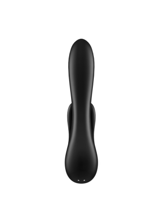 Vibromasseur rabbit noir double stimulation clitoris Double Flex Satisfyer - CC597809